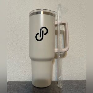 POSHMARK Travel Tumbler with Handle, Removable Straw Stanley 40oz. NWT